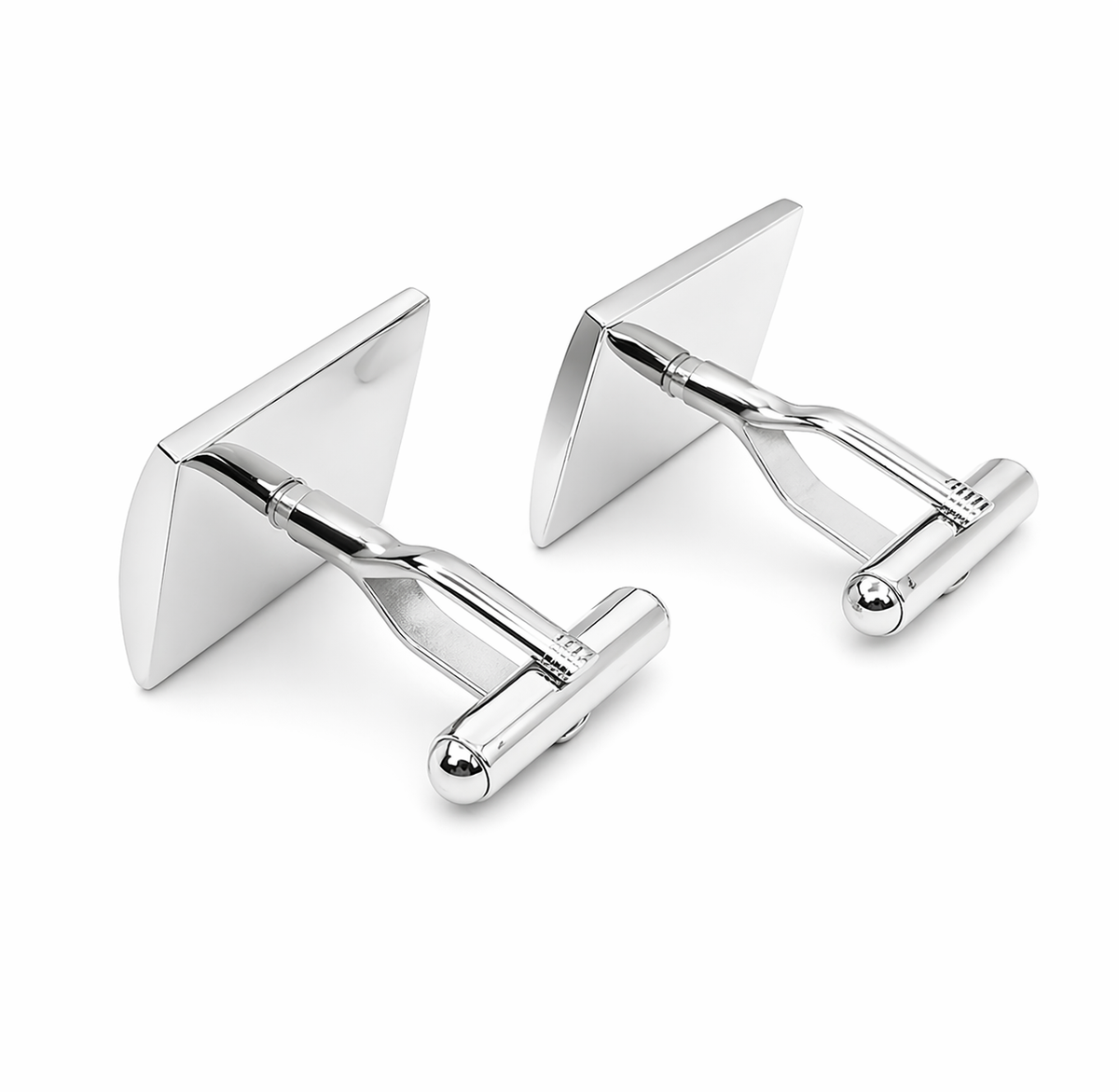 Stainless Steel Carbon Fiber Cufflink image 1