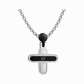 Black Diamond Cross Pendant Necklace